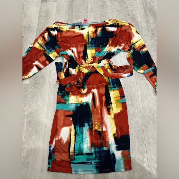 Votique Los Angeles Woman's Mini Dress Contemporary Print Size M - Picture 4 of 16